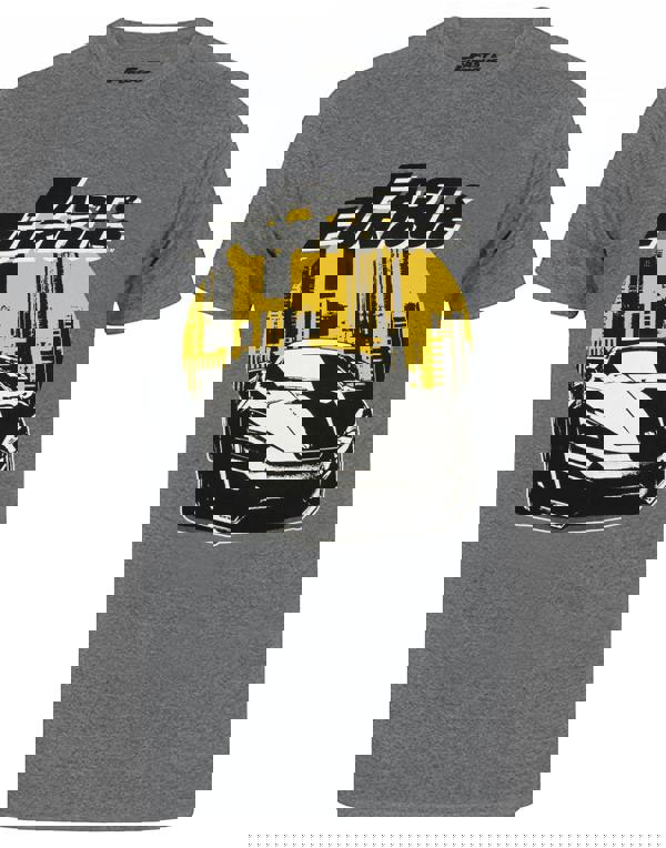 Fast And Furious Mens Grey Logo Short Sleeved T-Shirt