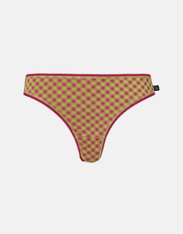 British Boxers Women's Bamboo High Leg Knicker – Rhubarb Lattice Pie