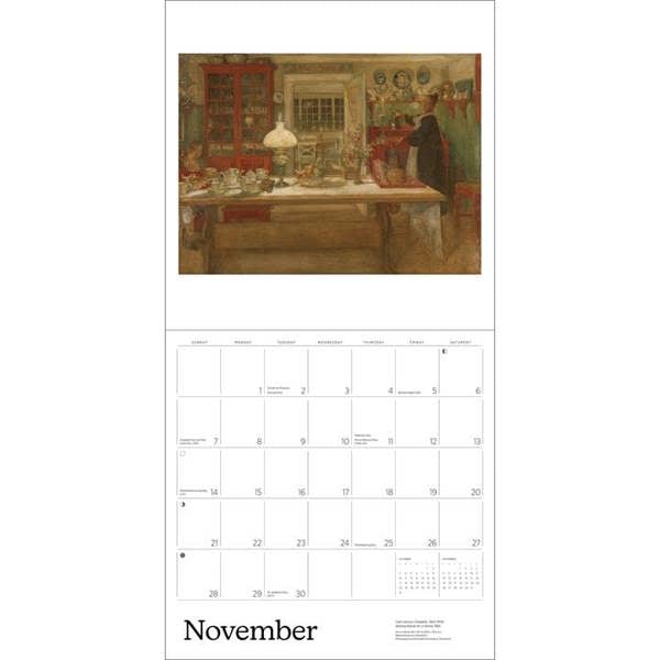 Carl Larsson Calendar 2027, Wall Calendars, Month To View, Art, Gift