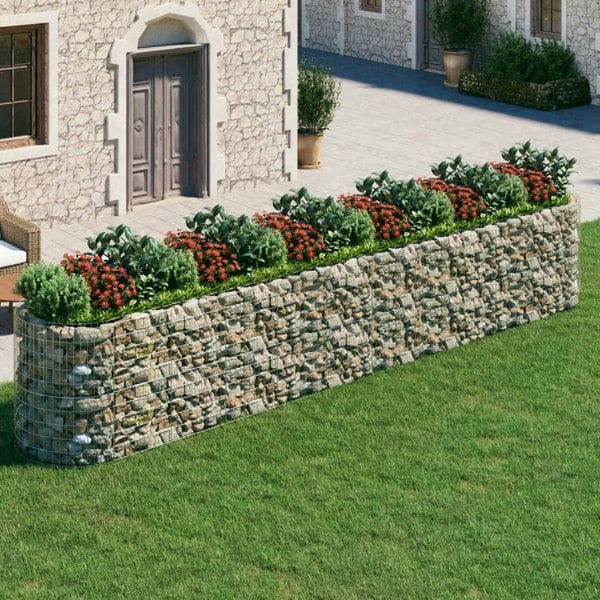 Berkfield Gabion Raised Bed Galvanised Iron 600x100x100 cm