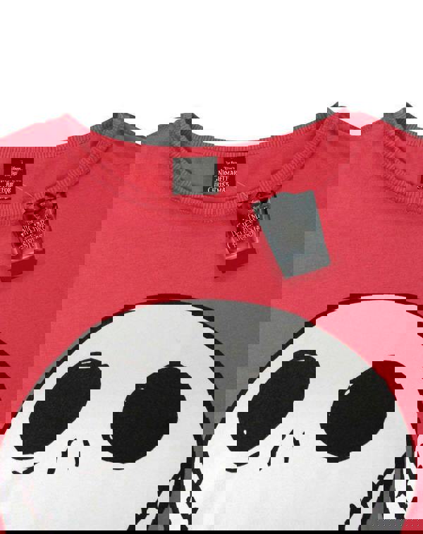 Disney The Nightmare Before Christmas Womens Red Jack Skellington Short Sleeved T-Shirt