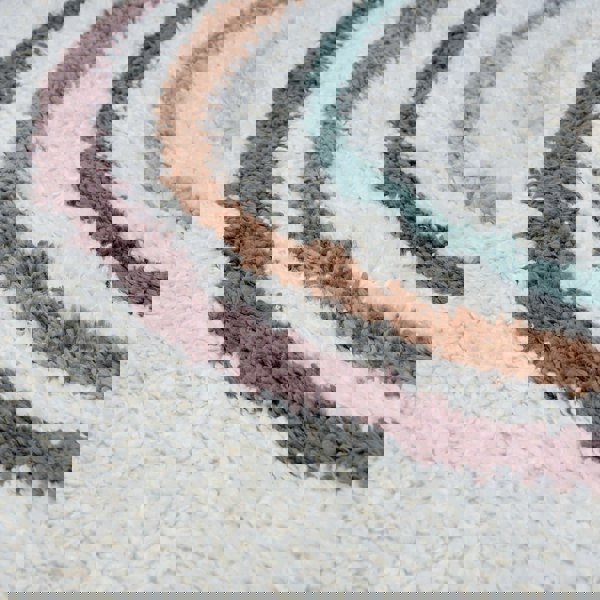 Moodi shaggy multicoloured rug,  Scandinavian-inspired design | THE RUGS