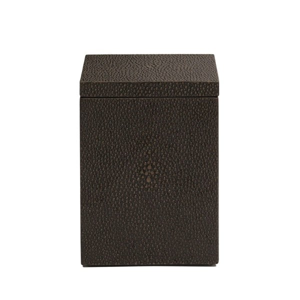 POSH TRADING COMPANY Chelsea Cotton Wool Box - Shagreen Chocolate