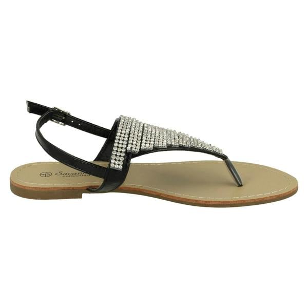 Savannah Ladies Savannah Toe Post Diamante Sandals