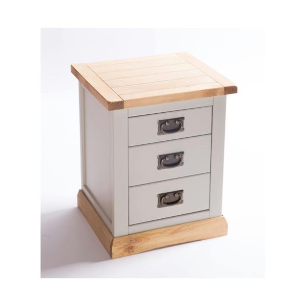 Cabinet Bits Bomporto 3 Drawer Bedside Table
