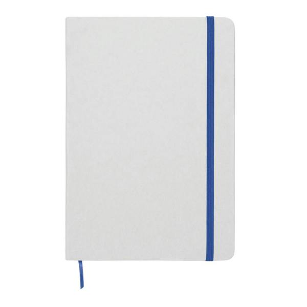 MidOcean Route White A5 Notebook - Blue/White - 