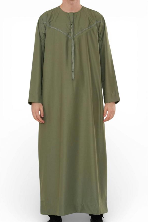 Infinity Leather Men's Ramadan Eid Moroccan Jubba Robe Djellaba Thobe - TT-008