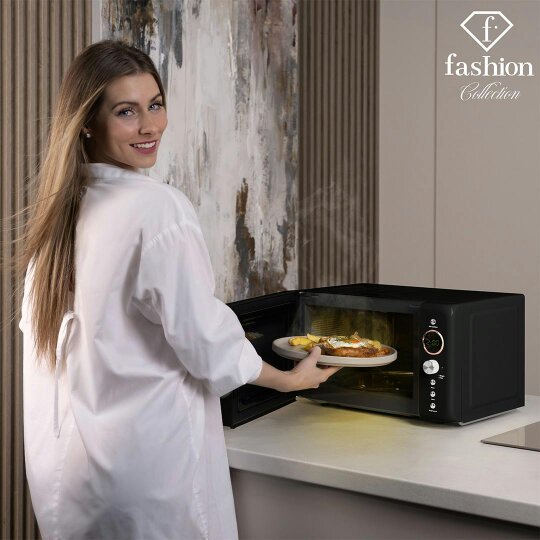Berlinger Haus Digital Microwave Oven Black Rose Gold FTV0121 Fashion