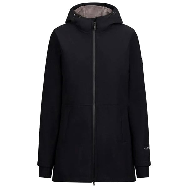 Trespass Womens Priya Long Length Soft Shell Jacket - Black