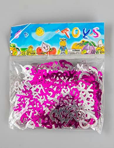 Pink Christmas Confetti 14g Snowflake Table Scatter for Festive Cards, Gifts and Decorating image 6