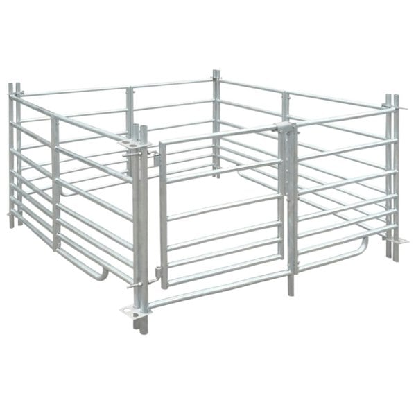 Berkfield 4-Panel Sheep Pen Galvanised Steel 137 x 137 x 92 cm