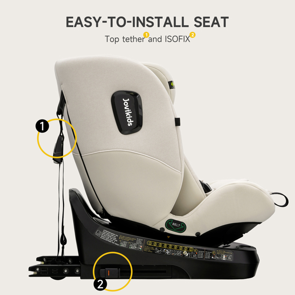 JoviKids Ranger TT Car Seat - Milkstone