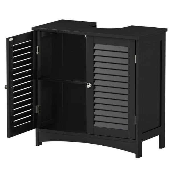 Levede Bathroom Under Sink Cabinet Basin Storage Cupboard Black Vanity Unit