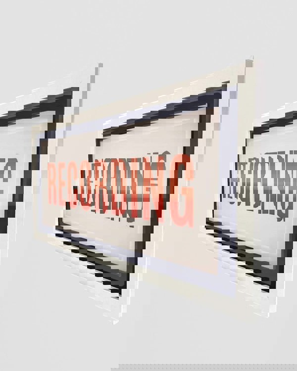 Framed Wall Art Print - Retro Recording Studio Sign