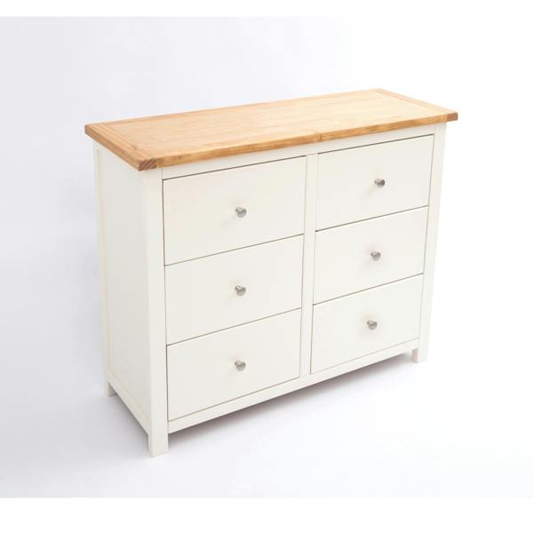 Cabinet Bits Maggiori 6 Drawer Chest of Drawers Chrome Knob
