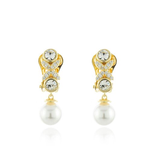 Cachet London Petra Gold Clip On Earrings