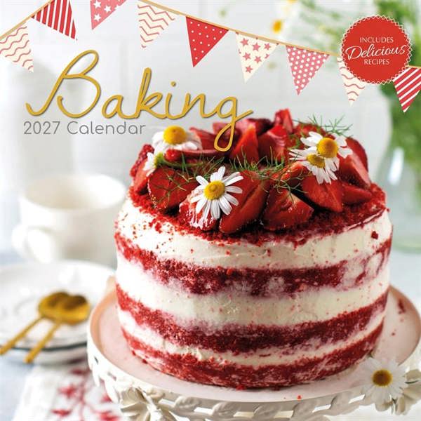 Baking Calendar 2027, Wall Calendars, Month To View, Lifestyle, Gift