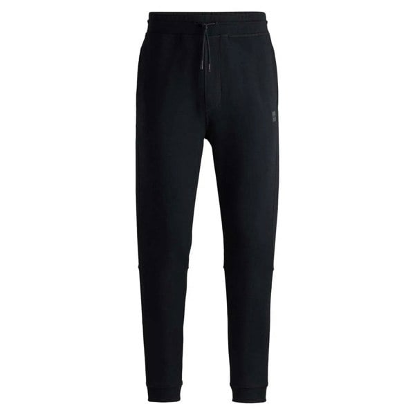 Boss Mens Patch Logo Tracksuit Bottoms - Black