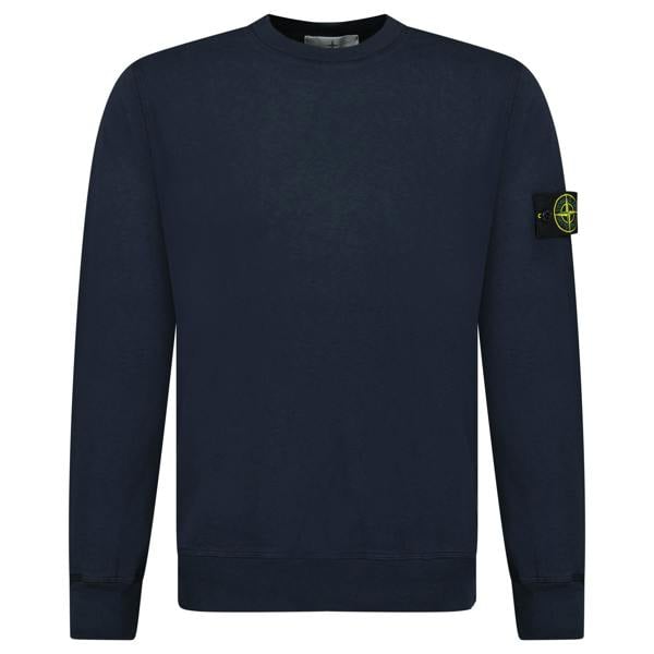 Stone Island Malfie 'Old Effect' Sweatshirt Navy - chancefashionco