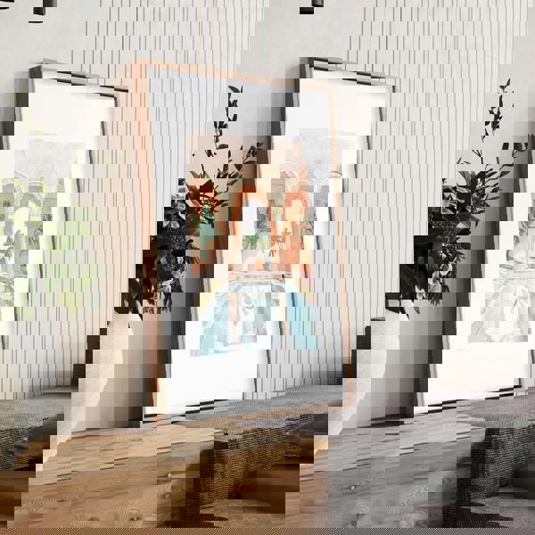 Large Wall Pictures For Living Room | Set of 3 Beach Decor Wall art Prints