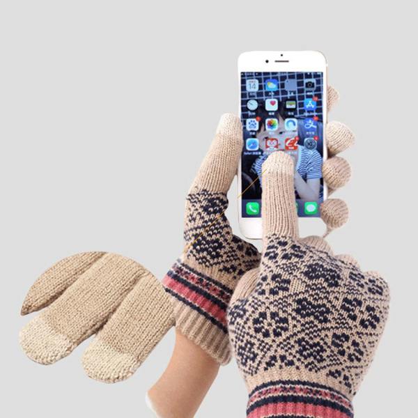 Anniou Knitted Beanie, Scarf and Gloves Set