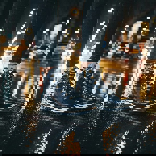 Pikolinos Vigo - Women’s Blue Leather Ankle Trainers Boots