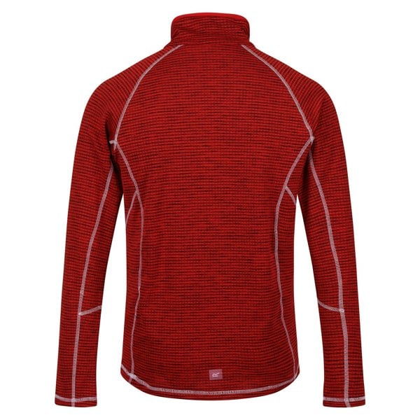 Regatta Mens Yonder Quick Dry Moisture Wicking Half Zip Fleece Jacket - Danger Red