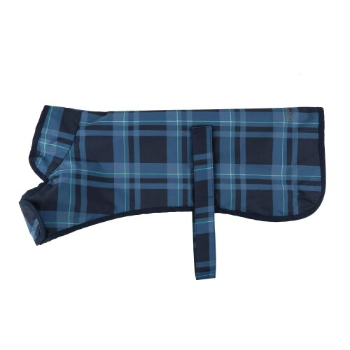 Regatta Arlo Waterproof Dog Coat - Navy Check - M - Navy Check - 100% Polyester