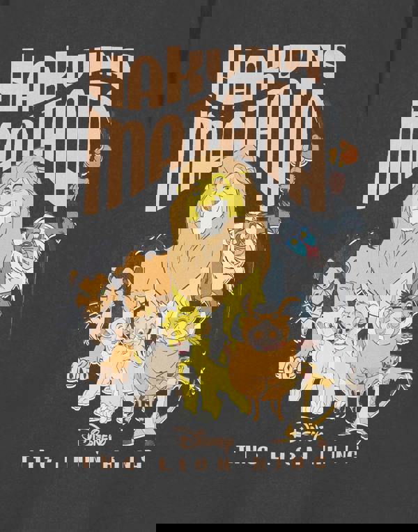 Disney Womens Grey Hakuna Matata Short Sleeved T-Shirt