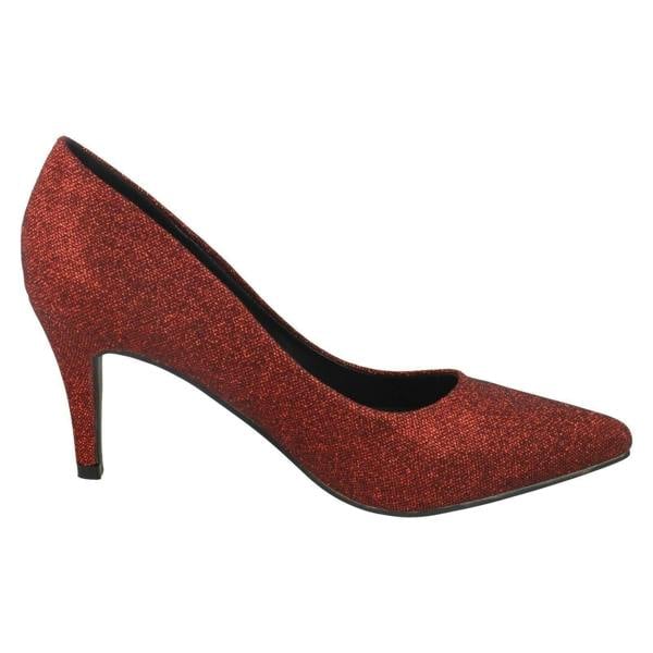 Anne Michelle Ladies Anne Michelle Mid Heel Court Shoes