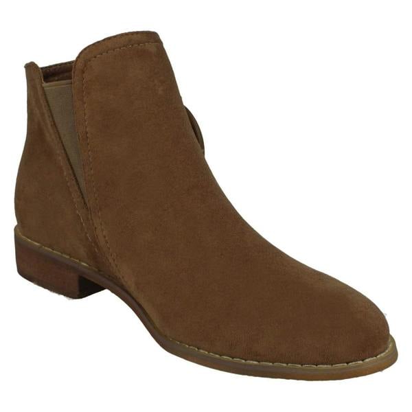 Spot On Ladies Spot On Flat Ankle Boots F51136