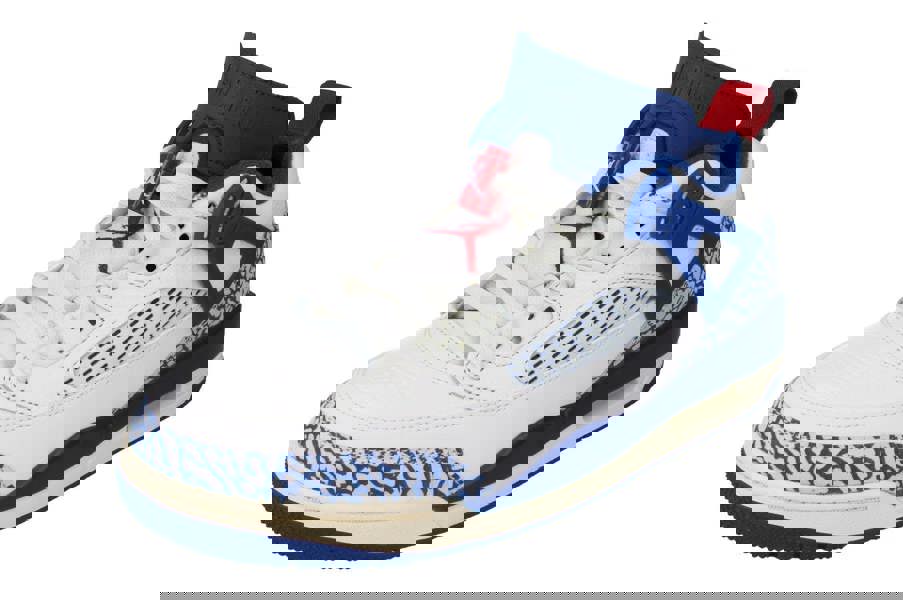 Nike Air Jordan Spizike Low Mens Basketball Trainers Im2176  133 - Sail Storm Blue Varsity Red 133 - Photo 0