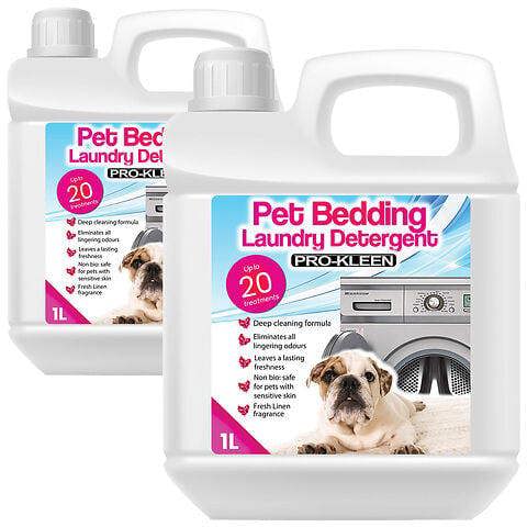 ProKleen Pro-Kleen Pet Bedding Laundry Washing Detergent Fresh Linen Non-bio, Safe for Dogs with Sensitive Skin 1L x2