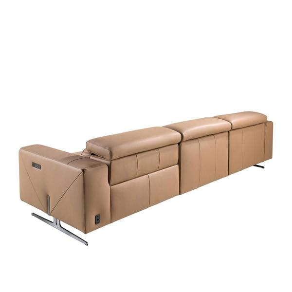 Angel Cerdá Brown leather chaise longue recliner sofa 6287/6286