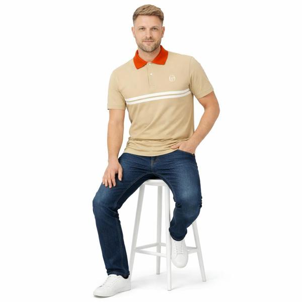 Sergio Tacchini Supermac Polo Shirt Mojave Desert/Rooibos Tea/Gardenia