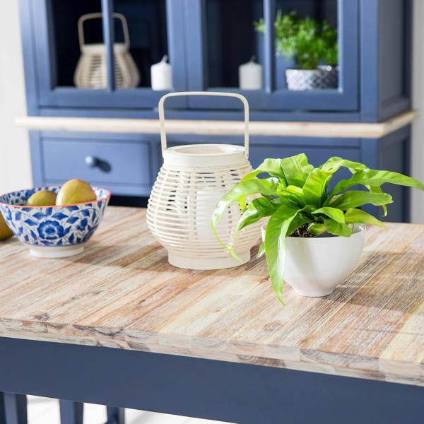 Statement Furniture Florence Rectangle Extending Kitchen Dining Table with Center Extension Leaves