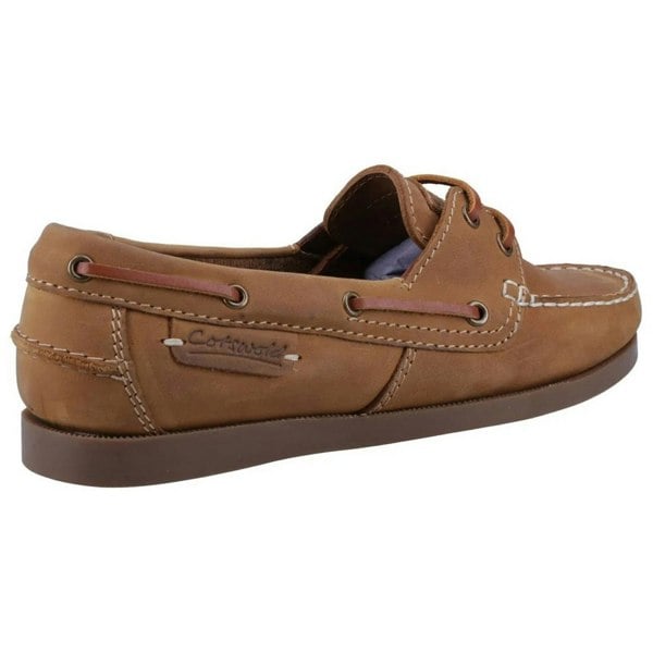 Cotswold Women's Waterlane Leather Boat Shoes - Camel