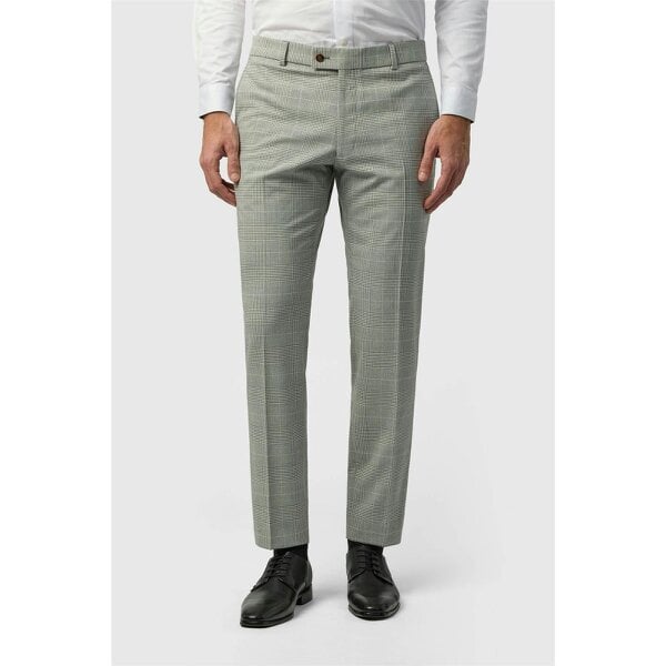 Antique Rogue Slim Fit Astor Monochrome Check Trouser
