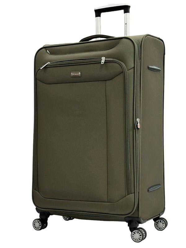 Snowball Soft Lightweight Dual 4 Wheel Suitcase Luggage
