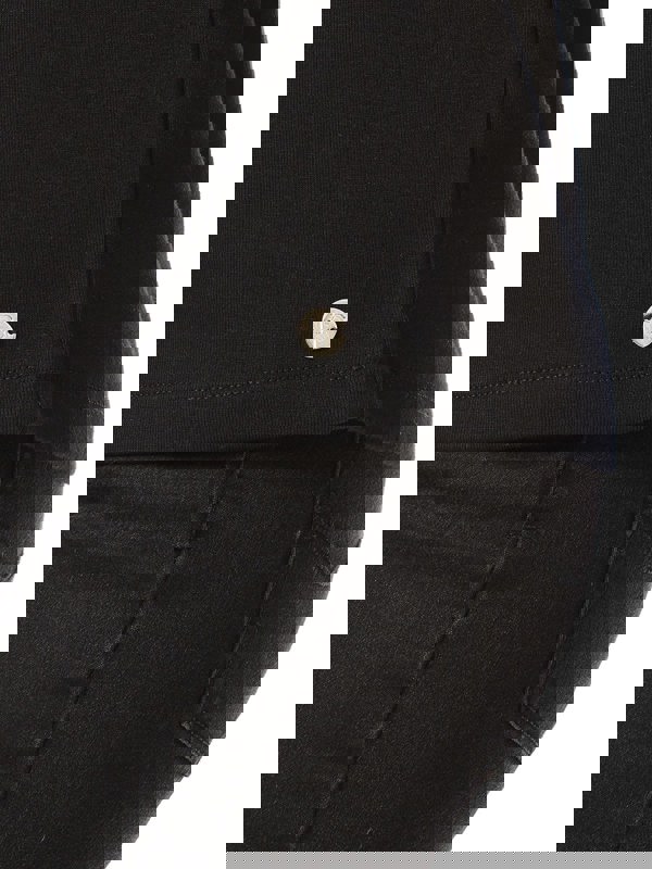 PennyPlain High Back Sweetheart Neck Top - Black