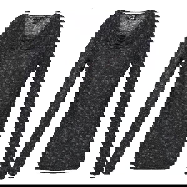 Regatta Womens/Ladies Frayda Animal Print Cowl Neck Top - Black/Storm Grey - 