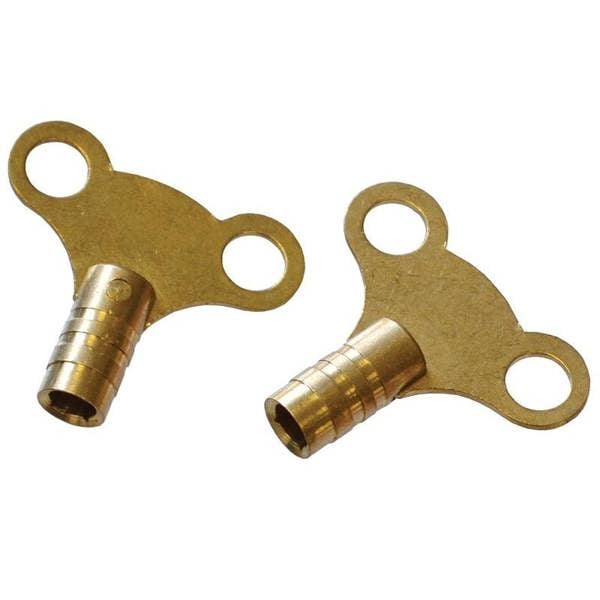Faithfull Radiator Keys - Brass (pack Of 2) - Multi Colour - 