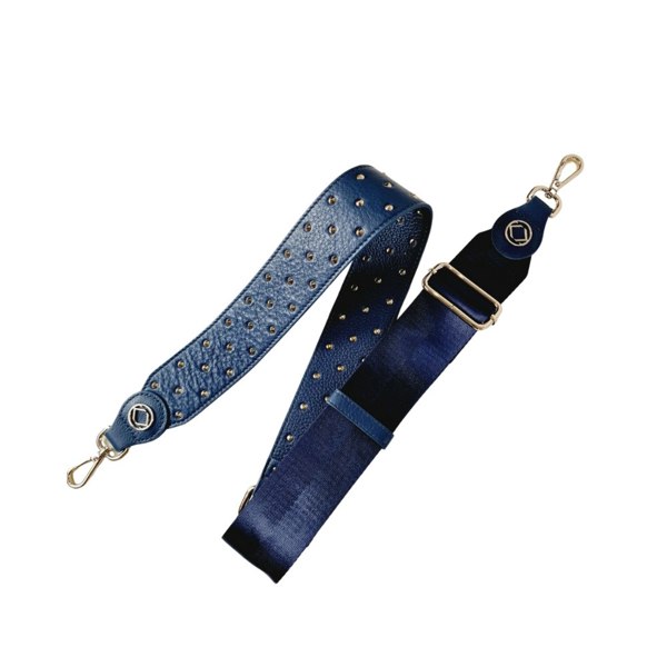 KeriKit England Stevie Studded Leather Strap - Denim