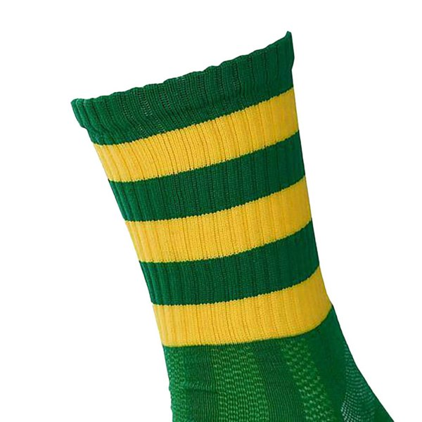 Precision Unisex Adult Pro Hooped Football Socks - Green/Gold