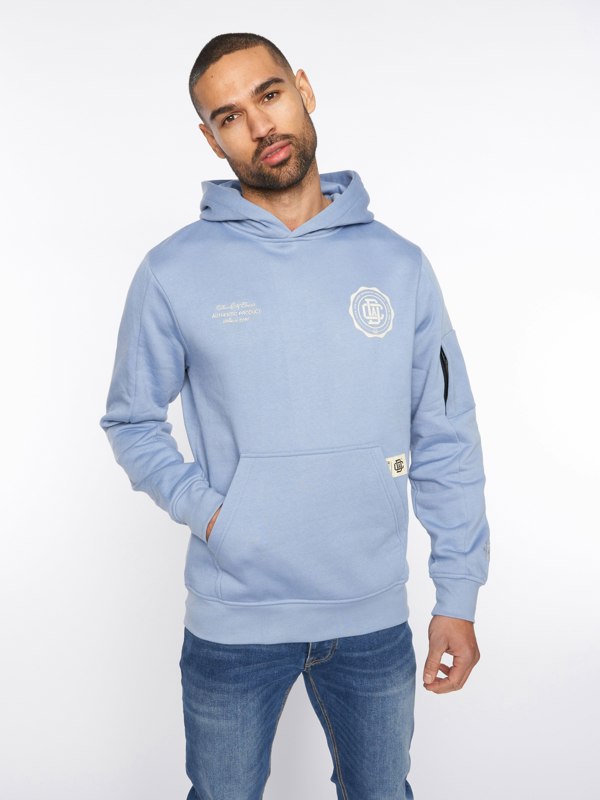 Duck and Cover Keyaan Hoodie - Blue