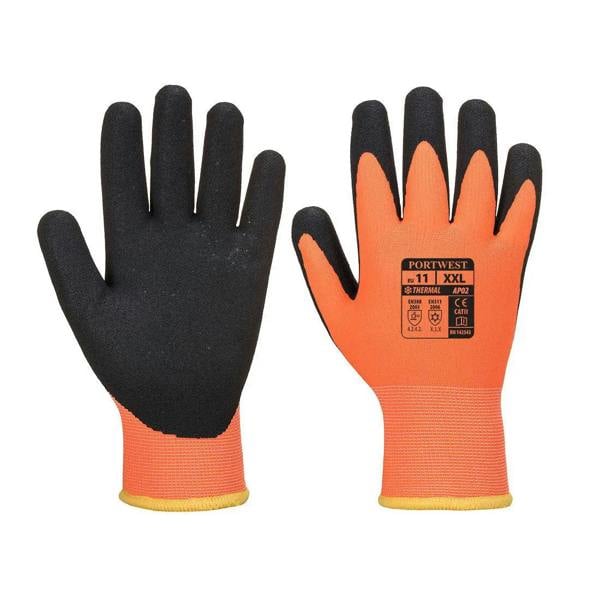 Cold 10 Nitrile Sandy Liquid Repellent Glove - Hi-Vis Trousers