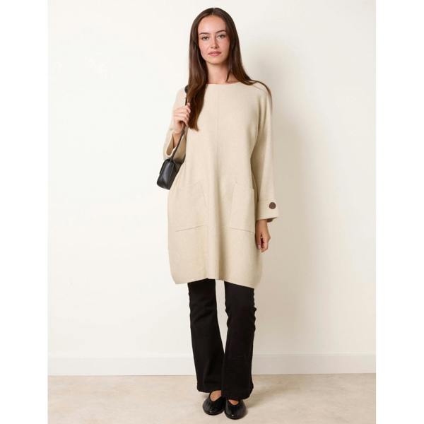 Blue Vanilla Front Seam Pocket Tunic