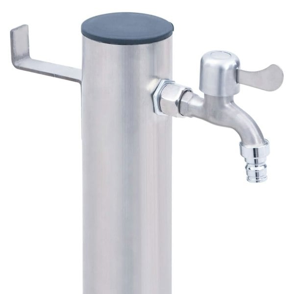 Berkfield Garden Water Column 80 cm Stainless Steel Round