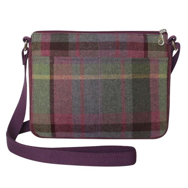 Earth Squared Dachshund Dog Wool Tartan Tweed Messenger Bag