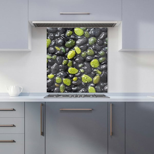 Warren Reed - Designer Emerald and Onyx Pebble Design Kitchen Splashback